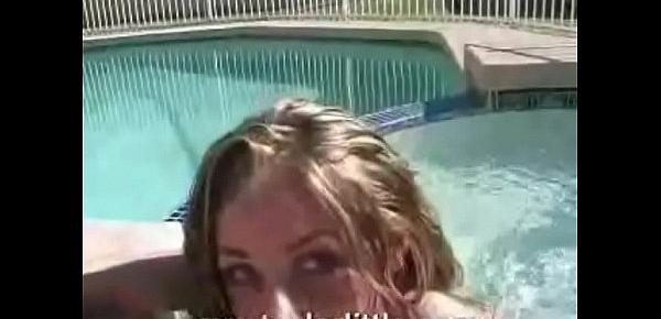  Taylor Little Plays in Hot Tub